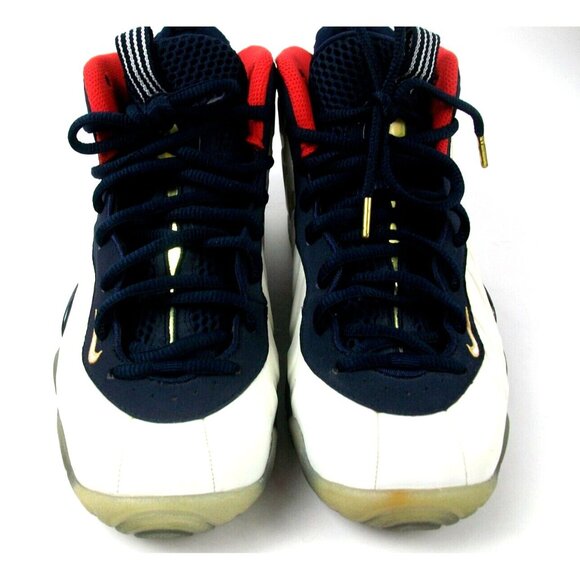 Nike Little Posite One GS Obsidian/Red/Gold Size 4Y Great Condition - Picture 7 of 10